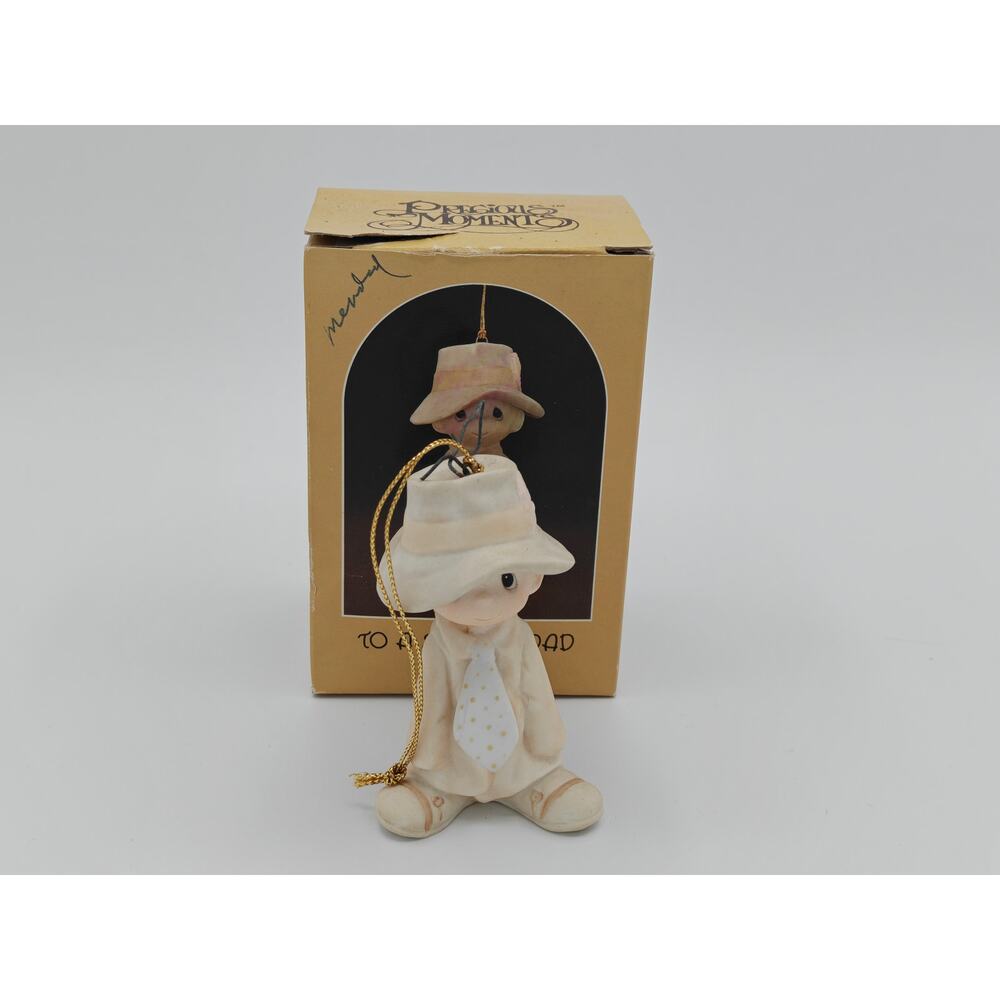 Precious Moments To A Special Dad 1983 Enesco E0515 Porcelain Ornament With Box